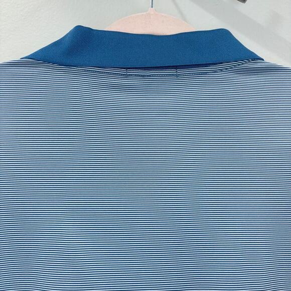 Peter Millar Summer Comfort Striped Performance Polo Shirt | Size L - Picture 10 of 11